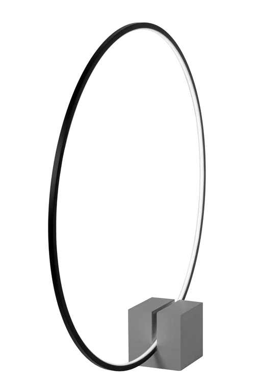 Lucide CIRKELIS - Table lamp - Ø 83 cm - LED Dim. - 1x24W 3000K - Black - turned off